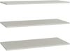 Forte VODOL Einlageböden-Set, 3er Set, ideal für Schränke und Regal der VODOL Serie, Holzwerkstoff, Grau Textilnachbildung, 117,2 cm breit x 52,7 cm hoch x 2,2 cm tief Bild 2
