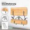 Bierzeltgarnitur mit Lehne klappbar Holz 120cm klein RINHO - 3 Teilig | 2x Bierbank 1x Biertisch | Festzeltgarnitur Biertisch Stehtisch Sitzgarnitur Bild 5
