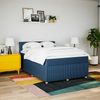 vidaXL Boxspringbett mit Matratze Blau 140x200 cm Stoff 3289785 Bild 4
