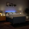 vidaXL Boxspringbett mit Matratze Blau 140x200 cm Stoff 3289785 Bild 5