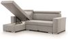 Ecksofa inkl. Hocker und Sessel CANTON Stoff Camelia Hellgrau Ottomane Links Bild 2