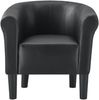 en. casa Cocktailsessel, Clubsessel in schwarz, Kunstlederbezug Bild 3
