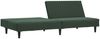 vidaXL Schlafsofa 2-Sitzer Dunkelgrün Samt 375928 Bild 4