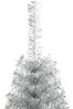 vidaXL Künstlicher Weihnachtsbaum mit Ständer Silber 210 cm PET 344698 Bild 5