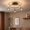 LED Deckenleuchte, Spots beweglich, graphit, L 46 cm Bild 2