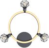 LED Deckenleuchte, Spots beweglich, graphit, L 46 cm Bild 4