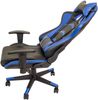 Gaming-Stuhl, schwarz-blau, Nacken- Rückenkissen, Gamerstuhl, Bürostuhl Bild 4
