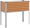 vidaXL Gartenblumentopf Hellbraun 100 x 45 x 90 cm Verzinkter Stahl 42017371 Bild 2