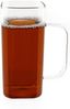 12er Gläser-Set Square Glas mit Henkel 400 ml aus Borosilikatglas Hitzebeständig Bild 1
