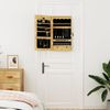 vidaXL Schmuckschrank mit Spiegel Wandmontage 37,5x10x67 cm 353222 Bild 3