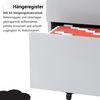 BISLEY Note Rollcontainer mit 2 Schüben aus Metall abschließbar in anthrazit - Bürocontainer mit Universalschublade & Hängeregistratur, Container mit Schloss für Büro & Homeoffice auf Rollen, NWA59M7SF-634 Bild 5