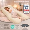 ELONEO Seitenschläferkissen XXL - Multifunktionskissen mit Bezug, formstabil, druckentlastend, bequem Bild 3