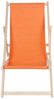 Sonnenliege Orange Strandmöbel Campingstuhl Holz klappbar Faltsitz Balkonsessel Bild 2