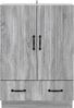 vidaXL Sideboard Graues Sonoma 66 x 34,5 x 92 cm Holzwerkstoff 895361 Bild 3