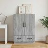 vidaXL Sideboard Graues Sonoma 66 x 34,5 x 92 cm Holzwerkstoff 895361 Bild 3