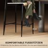 Barhocker 43 x 55 x 103 cm im Industrial-Stil, Stahlgestell in Holzoptik, 2er-Set Bild 5