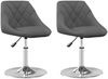 vidaXL Esszimmerstühle 2 Stk. Drehbar Dunkelgrau Samt [335284] Bild 2