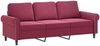 vidaXL 3-Sitzer-Sofa mit Zierkissen Weinrot 180 cm Samt 3200959 Bild 4