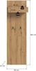Garderobenpaneel >Drive< in artisan oak - 160x50x6cm (BxHxT) Bild 3