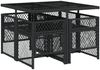vidaXL 5-tlg. Garten-Essgruppe mit Kissen Schwarz Poly Rattan 3210715 Bild 5