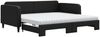 vidaXL Tagesbett Ausziehbar mit Matratzen Schwarz 100x200 cm Stoff 3196841 Bild 2