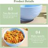 Plastik Schüssel Set 8 Farben 760ml wiederverwendbar langlebig Suppe Müsli Ramen Bild 4