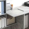 vidaXL Schreibtisch Beton Grau 131,5 x 50 x 106,5 cm Holzwerkstoff 869301 Bild 4