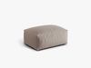 Micadoni Hocker Martina 1-Sitzer Strukturierter Stoff Dunkelbeige Bild 2