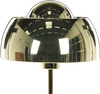 'Senette' Tischlampe Gold aus Metall 44 cm runder Schirm Kabel mit Schalter Industrie Look Modernes Design Bild 5
