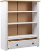 vidaXL Bücherregal Weiß 80 x 35 x 110 cm Massivholz Panama-Kiefer Bild 3