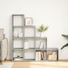 vidaXL Raumteiler-Bücherregal 4 Stufen Grau Sonoma 131,5x29x131,5 cm 857972 Bild 3