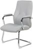 Dmora Stuhl Lucana, Wartezimmersitz mit Armlehnen für das Büro, Ergonomischer Wartesitz, 61x58h101 cm, Grau Bild 2