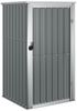 vidaXL Gerätehaus Grau 88x89x161 cm Verzinkter Stahl 316206 Bild 2