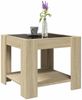 LED-Couchtisch, Sofatisch Sonoma Eiche 53x53x45 cm Holzwerkstoff Bild 5