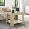 LED-Couchtisch, Sofatisch Sonoma Eiche 53x53x45 cm Holzwerkstoff Bild 4