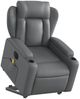 vidaXL Massagesessel mit Aufstehhilfe Elektrisch Grau Kunstleder 3204568 Bild 3