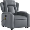 vidaXL Massagesessel mit Aufstehhilfe Elektrisch Grau Kunstleder 3204568 Bild 4