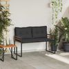 vidaXL Holz-Lagenbank mit Kissen Uni Blassgrau 114 x 55 x 77 cm 42026937 Bild 3