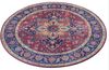 Vintage Teppich Anthea - plum-rot - 160 cm Durchmesser Bild 5