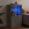 vidaXL Sideboard mit LED-Leuchten Grau Sonoma 60,5x37x100 cm 836670 Bild 5