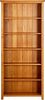 vidaXL Bücherregal 6 Fächer 80x22,5x180 cm Massivholz Eiche 244470 Bild 2