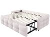STILVORA Schlafsofa mit Ausziehbett,90/180×190 Daybett Tagesbett mit Lattenrost,Samt, Polsterbett Ausziehbar 90/180 x 190 cm, Teddy-Samt Schlafsofa mit Lattenrost, Platzsparend, Multifunktional für Wohnzimmer & Gästezimmer, mit Relaxfunktion Bild 4