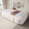 STILVORA Schlafsofa mit Ausziehbett,90/180×190 Daybett Tagesbett mit Lattenrost,Samt, Polsterbett Ausziehbar 90/180 x 190 cm, Teddy-Samt Schlafsofa mit Lattenrost, Platzsparend, Multifunktional für Wohnzimmer & Gästezimmer, mit Relaxfunktion Bild 3