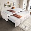 STILVORA Schlafsofa mit Ausziehbett,90/180×190 Daybett Tagesbett mit Lattenrost,Samt, Polsterbett Ausziehbar 90/180 x 190 cm, Teddy-Samt Schlafsofa mit Lattenrost, Platzsparend, Multifunktional für Wohnzimmer & Gästezimmer, mit Relaxfunktion Bild 2