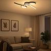 LED Deckenleuchte, Aluminium schwarz, L 61 cm Bild 3