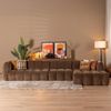Bronx71 Ecksofa Luca XL Chenille mocha rechts Bild 2