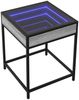 vidaXL Nachttisch mit Infinity-LED Grau Sonoma 40x40x51 cm 3284094 Bild 3