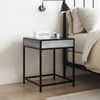 vidaXL Nachttisch mit Infinity-LED Grau Sonoma 40x40x51 cm 3284094 Bild 4