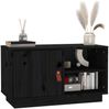vidaXL TV-Schrank Schwarz 70x34x40 cm Massivholz Kiefer 818239 Bild 4