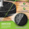 tillvex® Granit Sonnenschirmständer mit Rollen & Teleskopgriff Anthrazit - 27 kg Rund | Schirmständer Sonnenschirm mit Edelstahlrohr | Balkonschirmständer für Schirmstöcke 16-48 mm & 300 cm Schirmdurchmesser Bild 3